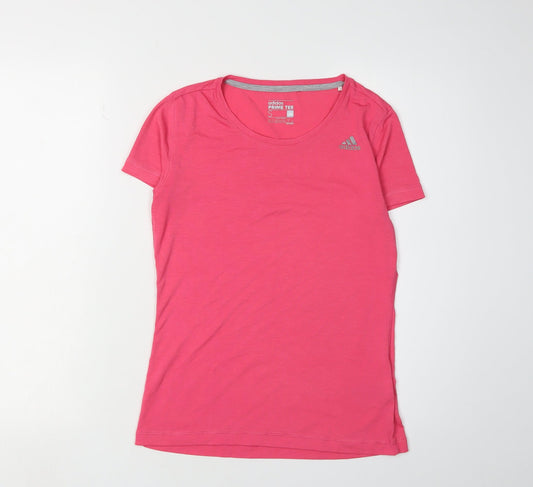 Additional front view of Adidas Women's Pink T-Shirt S Regular Fit