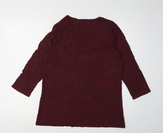 FatFace Women's Red Basic T-Shirt Size 16