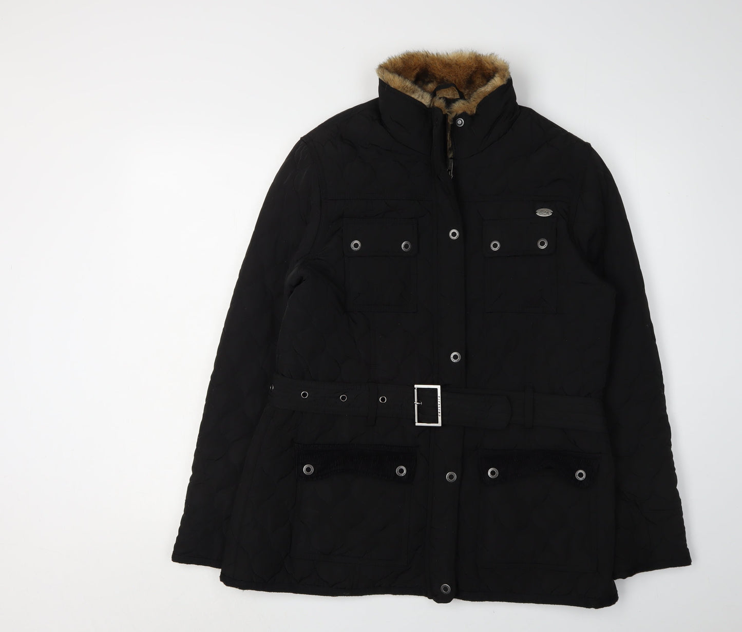 Firetrap Women's Black Puffer Jacket Size 16 Casual