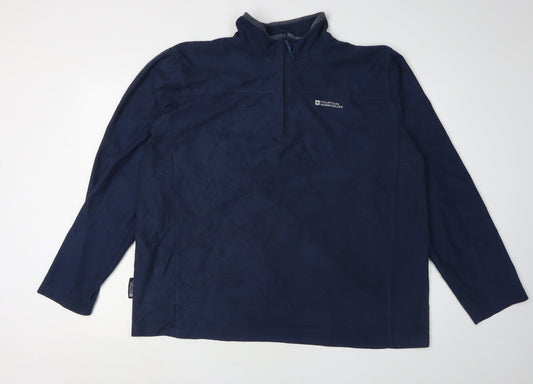 Mountain Warehouse Men's Blue 2XL 1/4 Zip Sweatshirt