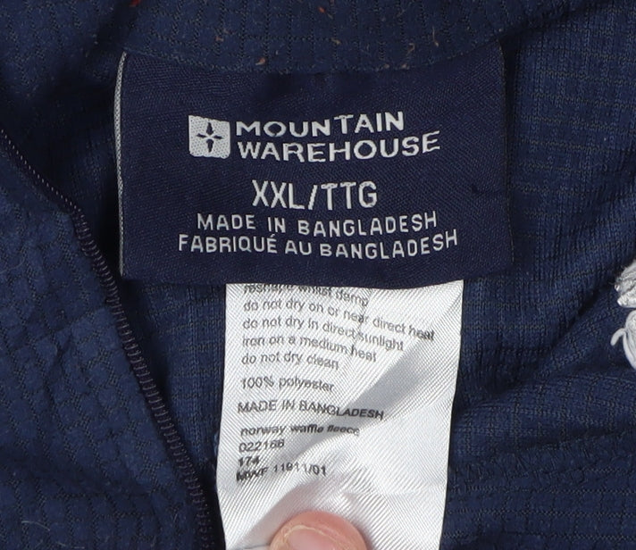 Mountain Warehouse Men's Blue 2XL 1/4 Zip Sweatshirt