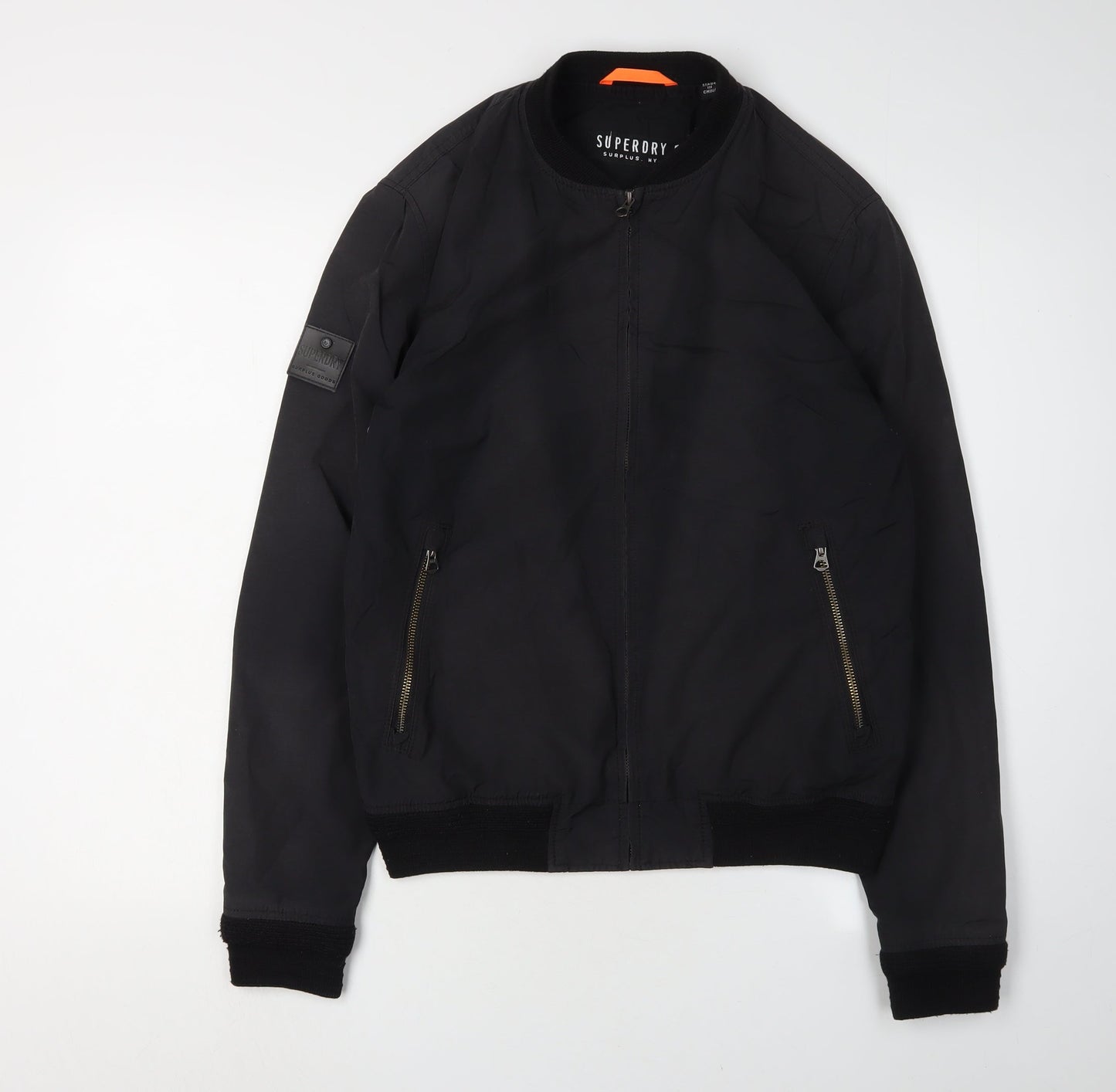 Superdry Men’s Black Bomber Jacket Size S