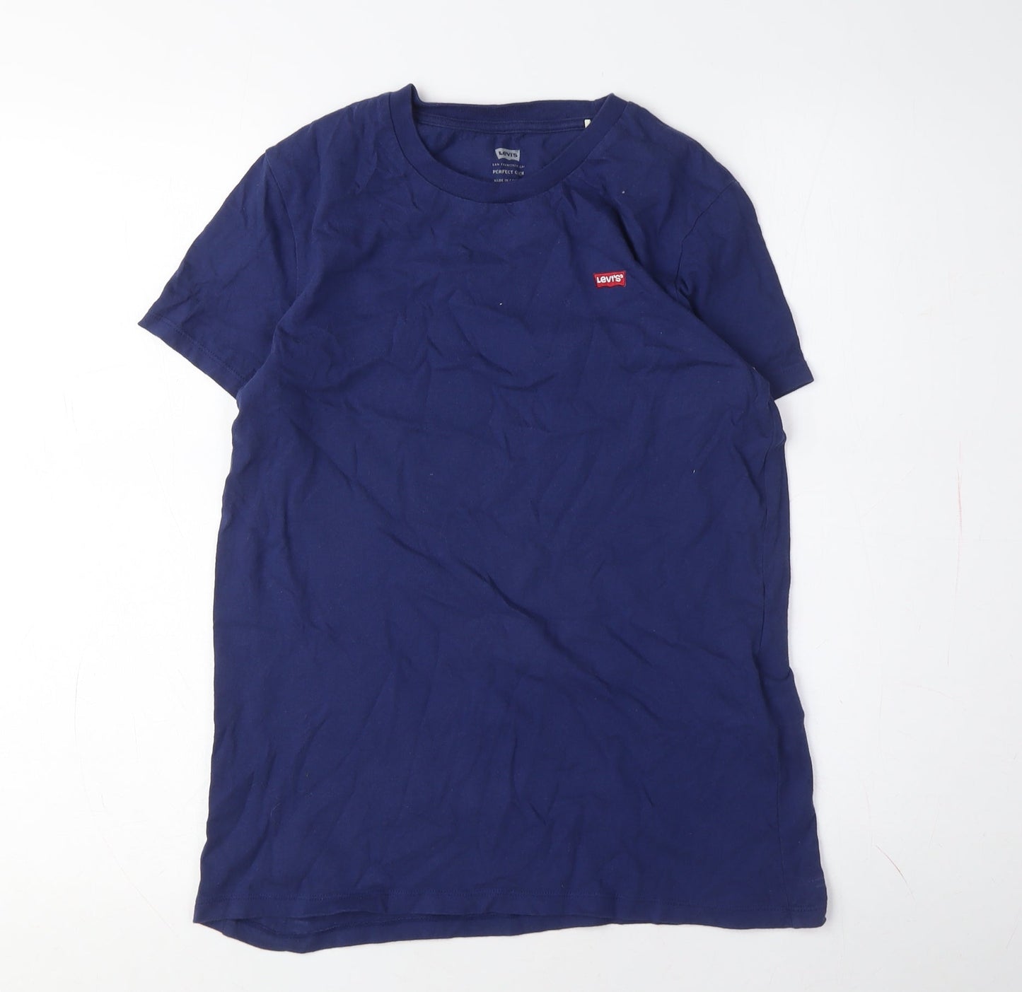Levi's Unisex Blue Cotton Crew Neck T-Shirt XS