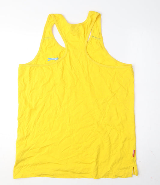 Slazenger Sleeveless Yellow T-Shirt, M, Cotton