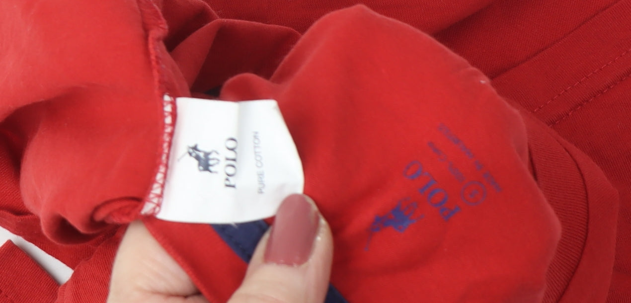 Polo Red Women's Short Sleeve Cotton T-Shirt Size S