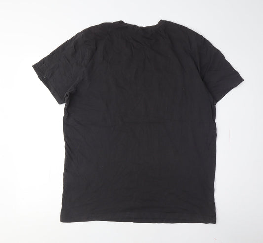 Only & Sons Men's Black Graphic Print T-Shirt XL