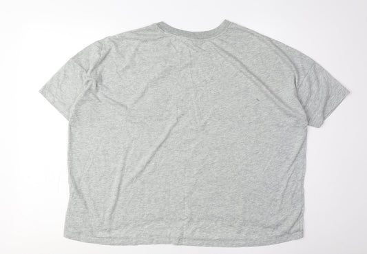 Nike Unisex Grey M Jersey T-Shirt, Regular Fit