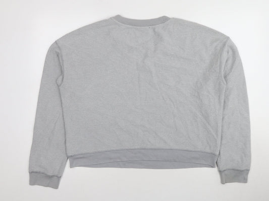 Topshop Women's Grey Pullover Sweatshirt Size 12