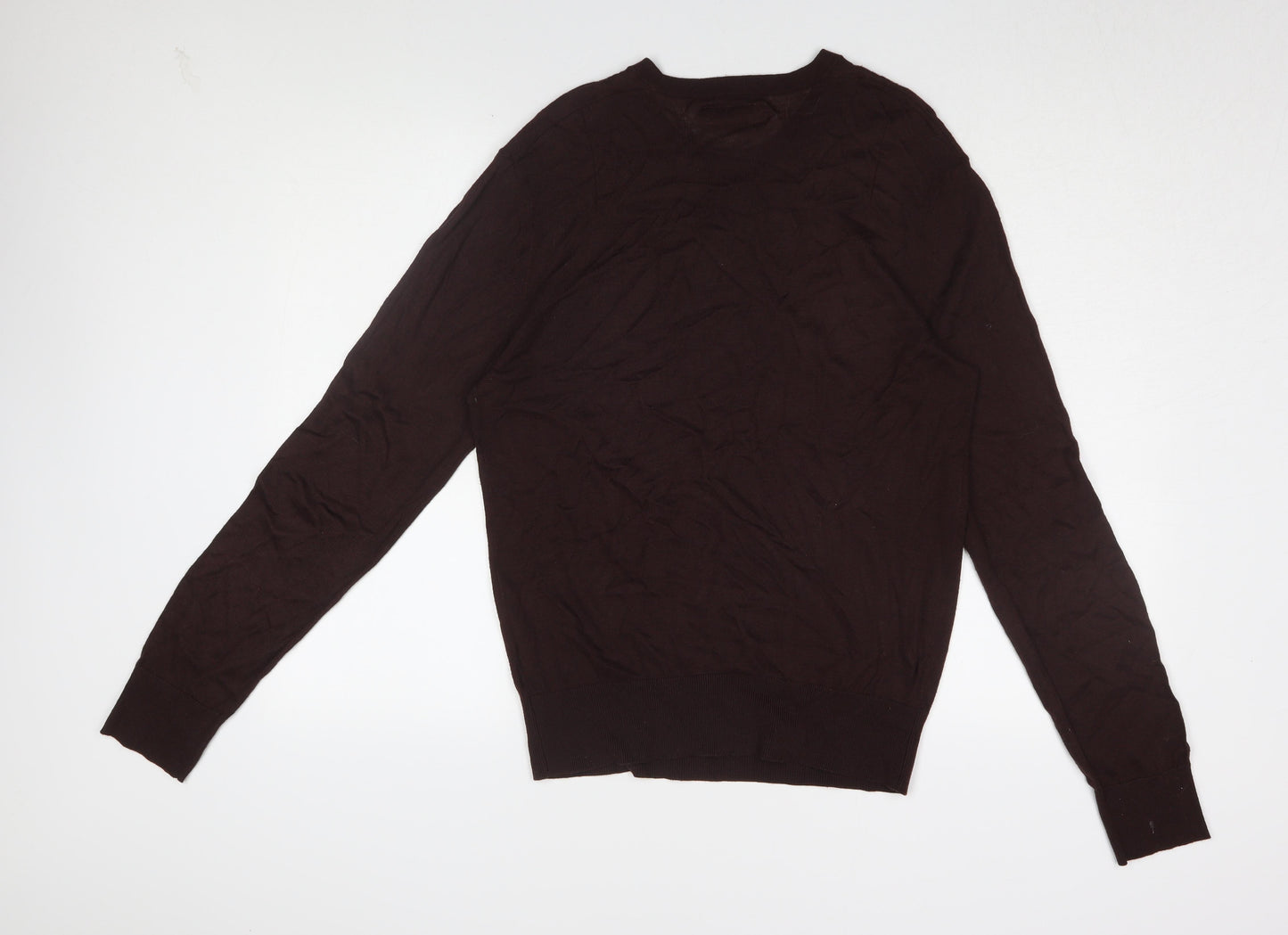 AllSaints Men's Brown Pullover Jumper M - Modal Blend