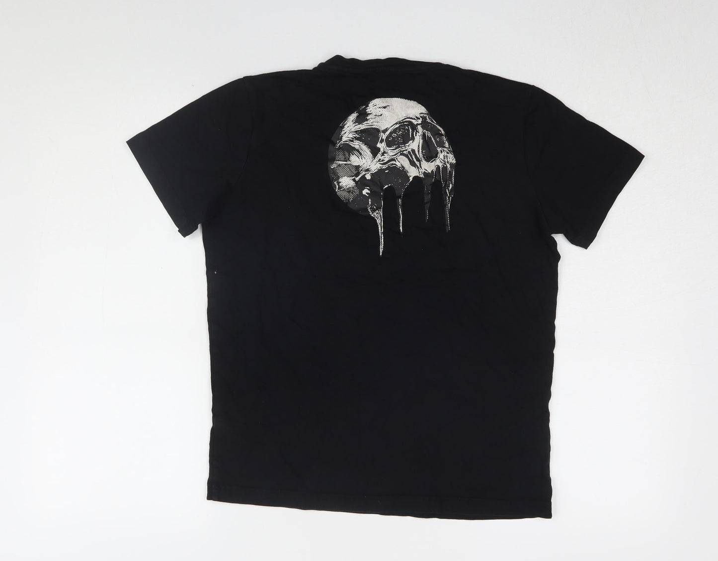 Diesel Black Unisex T-Shirt, S, Casual Crew Neck Cotton