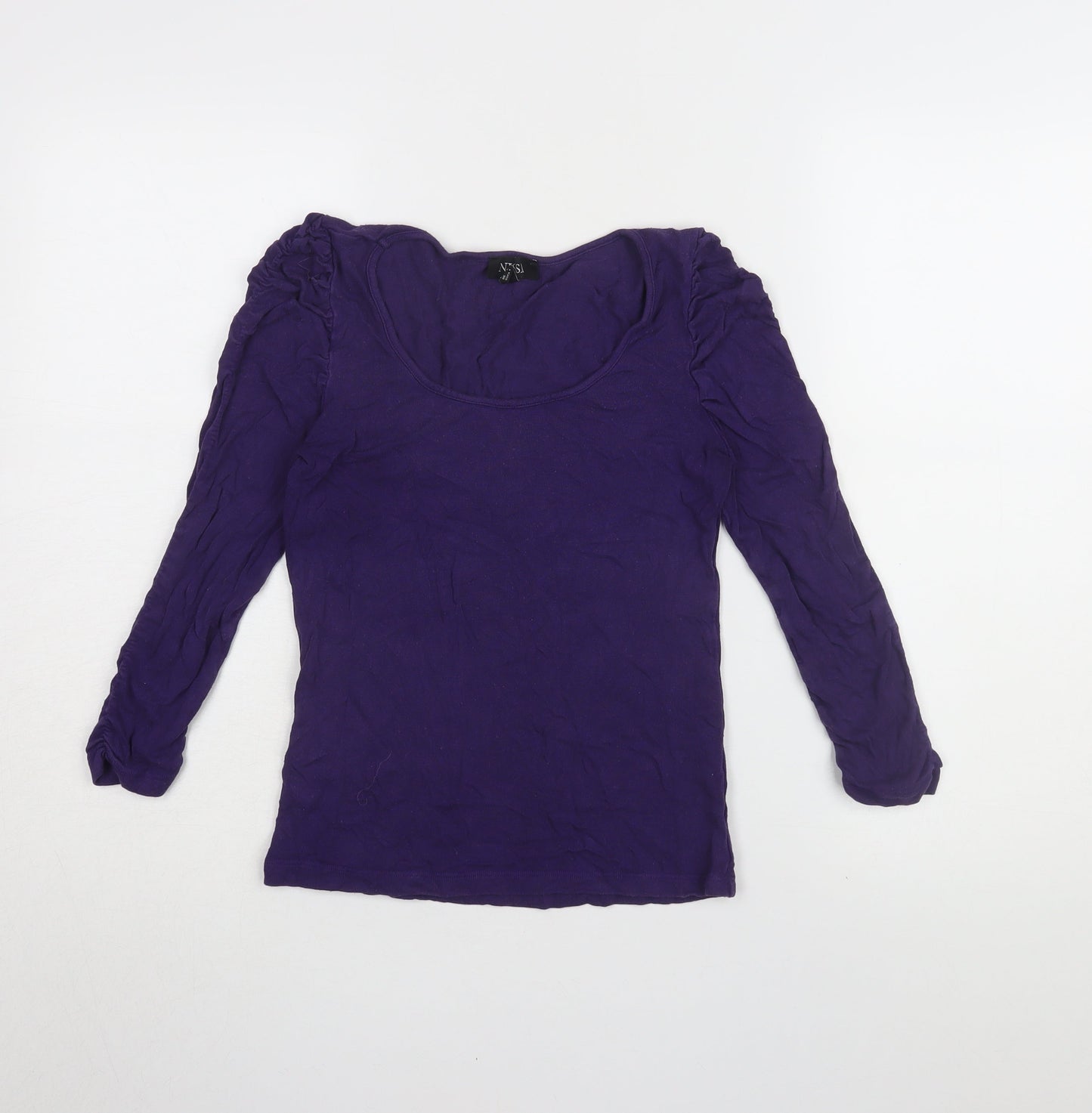 NISSA Women’s Purple Long Sleeve Scoop Neck Top Size 6