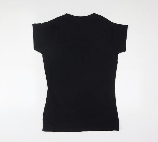 Womens UK Size L UFC Black 100% Cotton T-Shirt