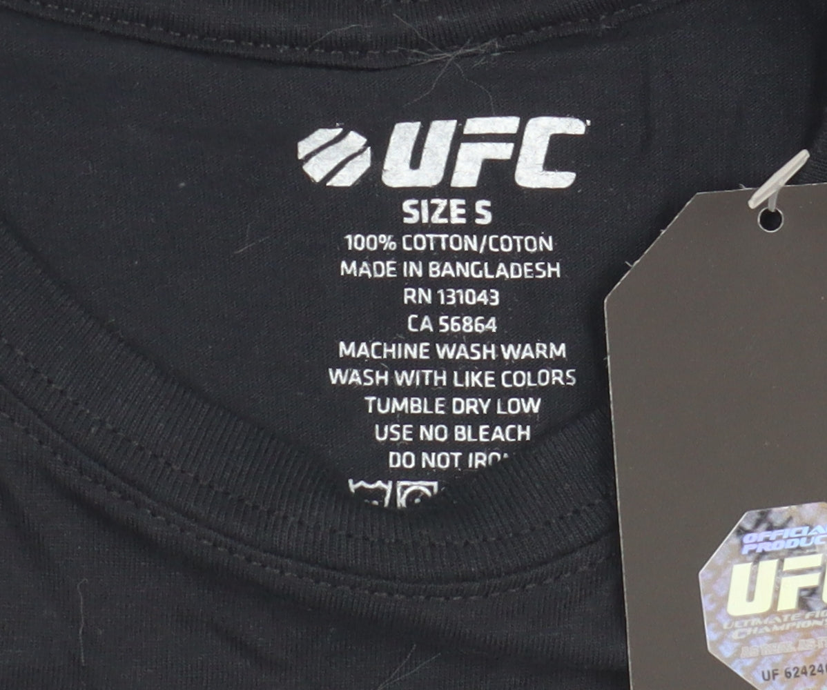 UFC Women's Black T-Shirt S, Sports Casual Top