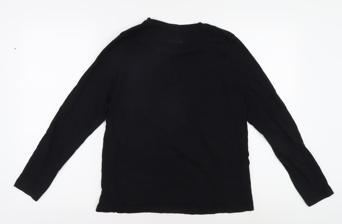 Threadbare Women's Black Christmas T-Shirt, Size 14, Cotton