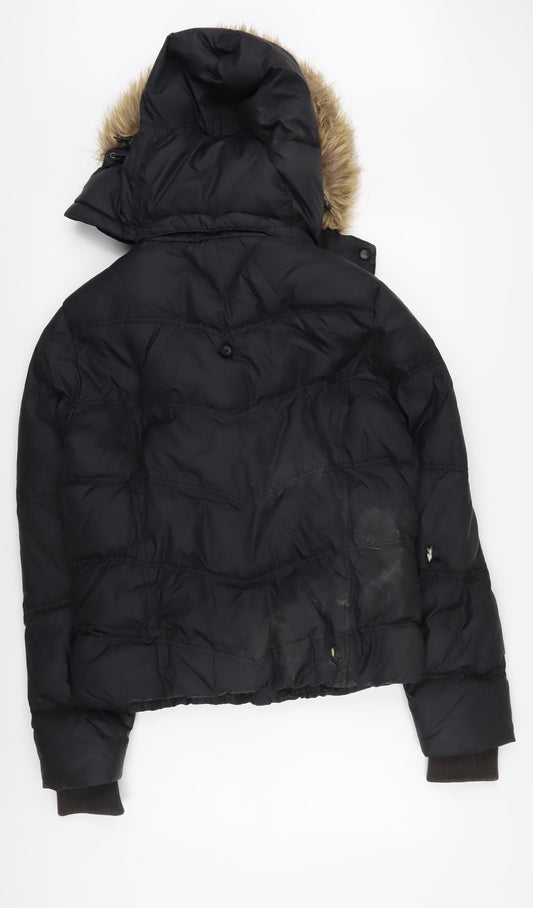 Hilfiger Denim Men's Black Puffer Jacket L - Casual Winter Coat