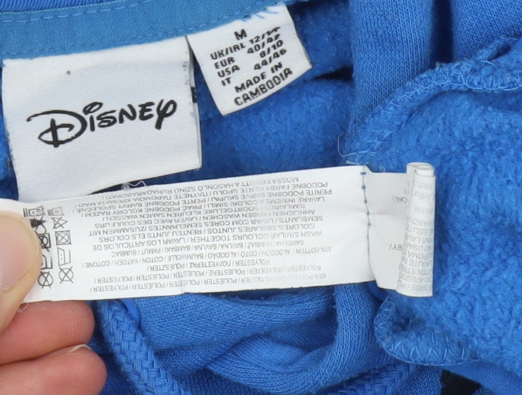 Disney Unisex Blue Pullover Hoodie - M, Cartoon Graphic