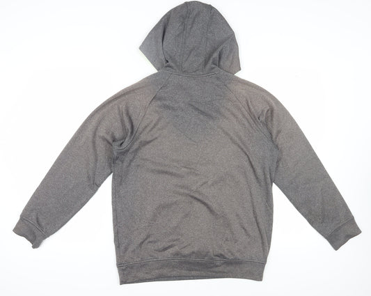 Adidas Men's Grey Logo Pullover Hoodie M