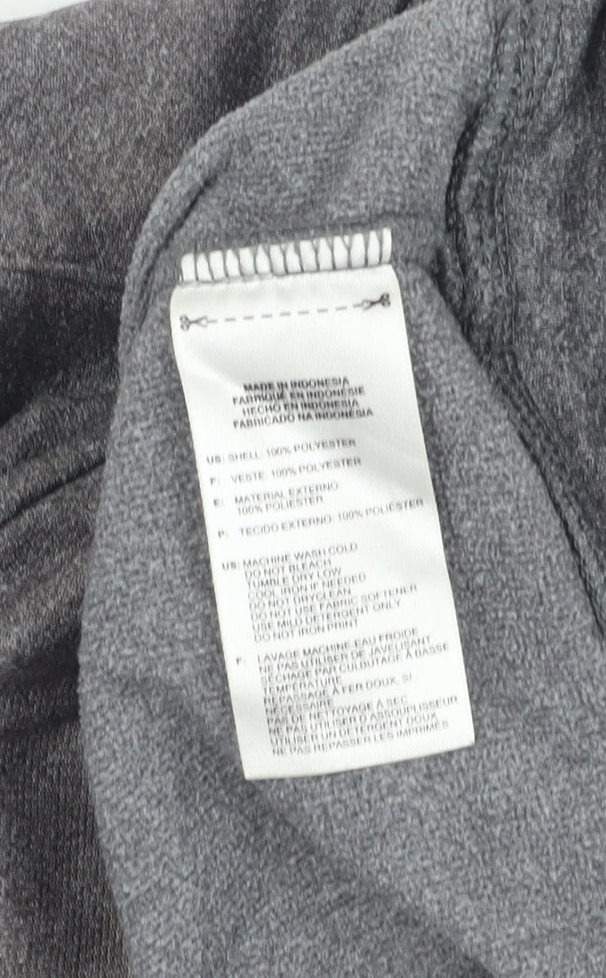 Adidas Men's Grey Logo Pullover Hoodie M