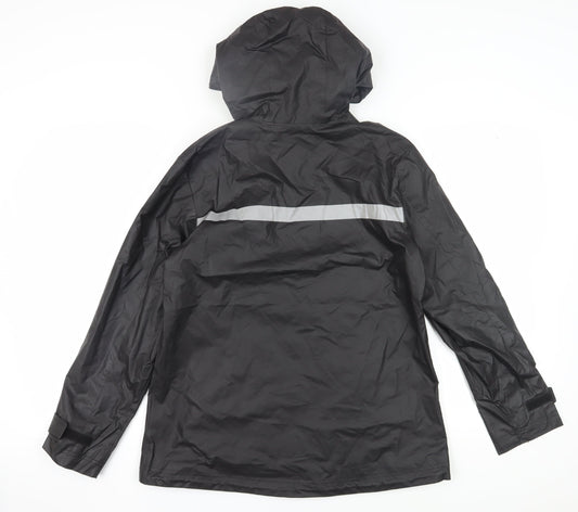 Charles River Unisex Black Rain Coat Jacket M