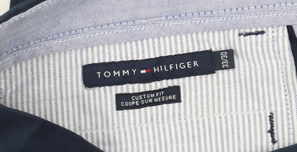 Tommy Hilfiger Men's Blue Chino Trousers, Size M