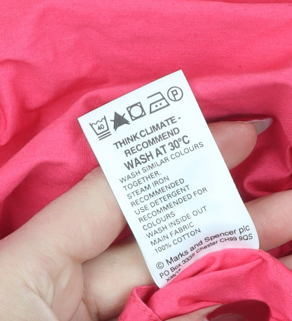 Marks and Spencer Women's Pink Parka Jacket Size 8