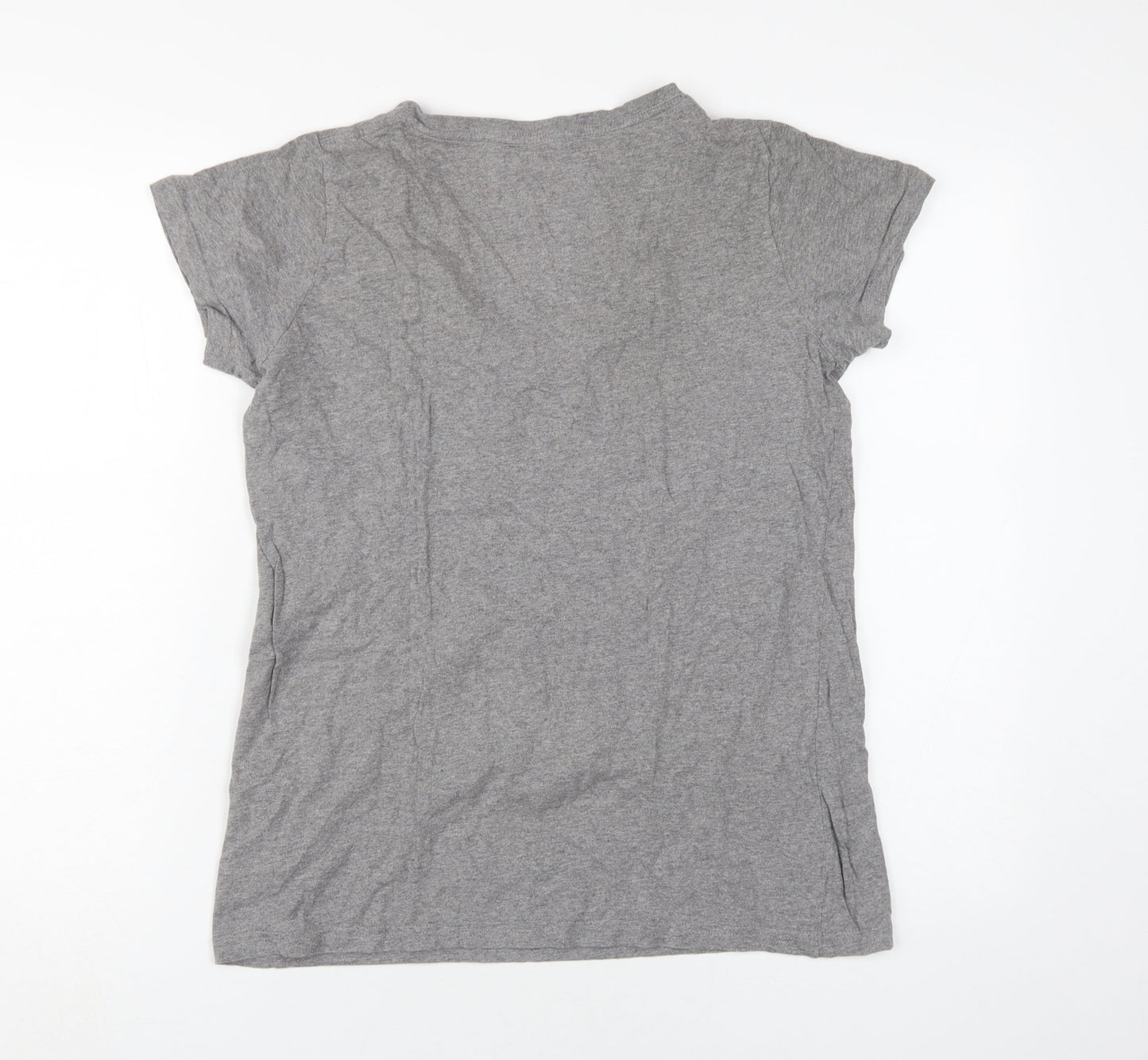 Rapanui Women's Grey T-Shirt Size 14 Scoop Neck