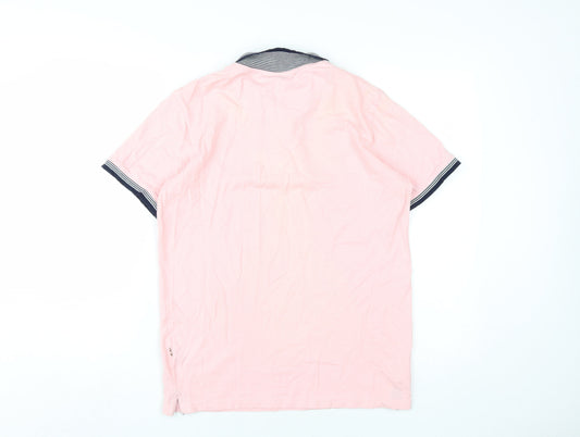 Tailored Originals Men's Pink Polo Shirt Small