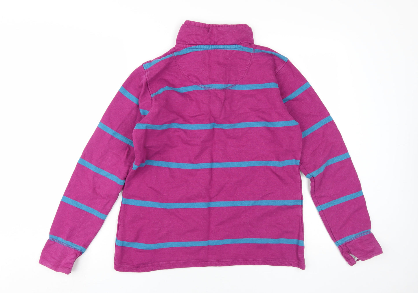 Crew Clothing Women's Pink Striped Pullover Sweatshirt M