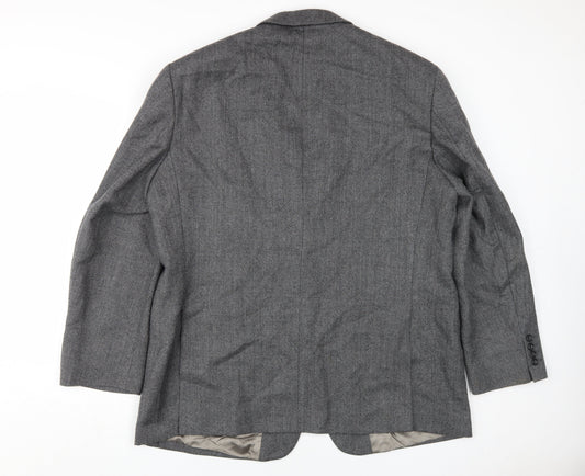 Marks and Spencer Grey Wool Blazer, Men's 46R