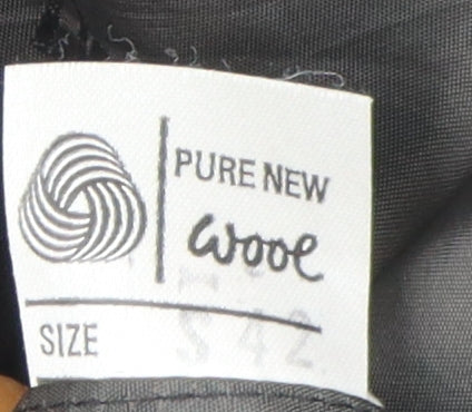 Mens 42 Chest Regular DAKS Grey Three-Button Blazer