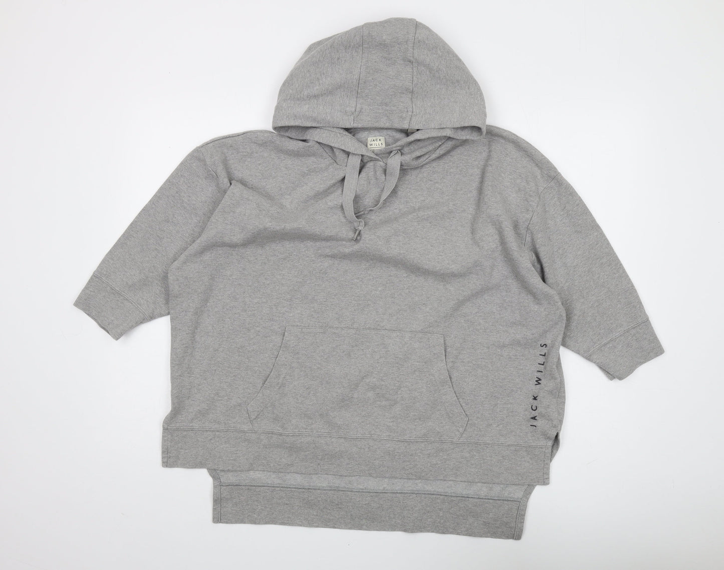 Jack Wills Women's Grey Hoodie Size 10