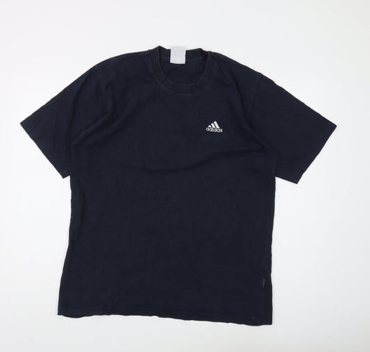 Mens UK Size M adidas Black Cotton T-Shirt