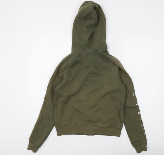 Jack Wills Women’s Green Full Zip Hoodie Size 6