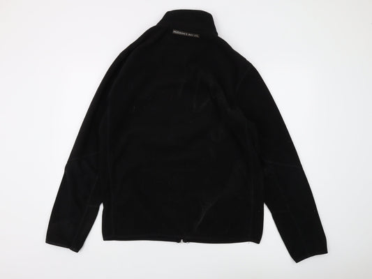 Hudson's Bay Co. Men's Black Full Zip Fleece Sweatshirt M