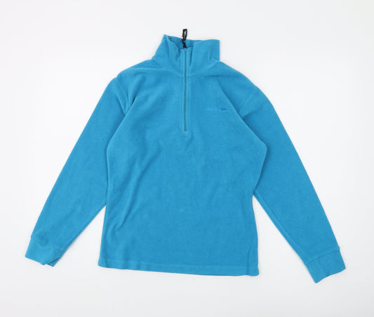 Trespass Women's Blue Henley Sweatshirt, Size S, Perfect for Outdoors