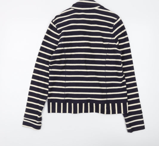 Laura Ashley Women's Striped Jacket, Size 10, Casual Style