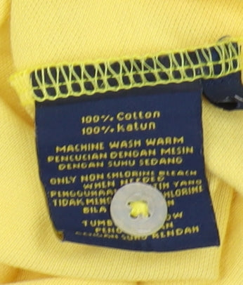 Polo Women's Yellow Cotton Polo Shirt - Size L