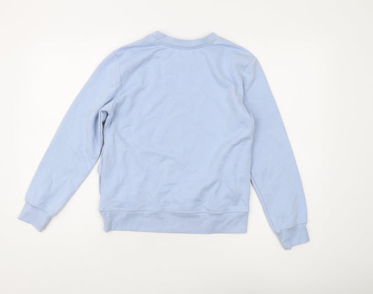 DKNY Blue Logo Sweatshirt Unisex Adults Size 10 Casual