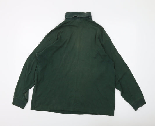 GAP Men's Green Long Sleeve T-Shirt, Size M