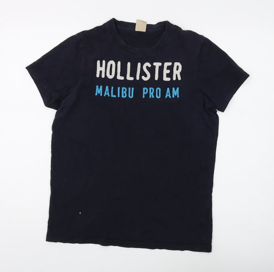 Hollister Men’s Blue Crew Neck T-Shirt, Size S