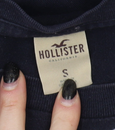 Hollister Men’s Blue Crew Neck T-Shirt, Size S