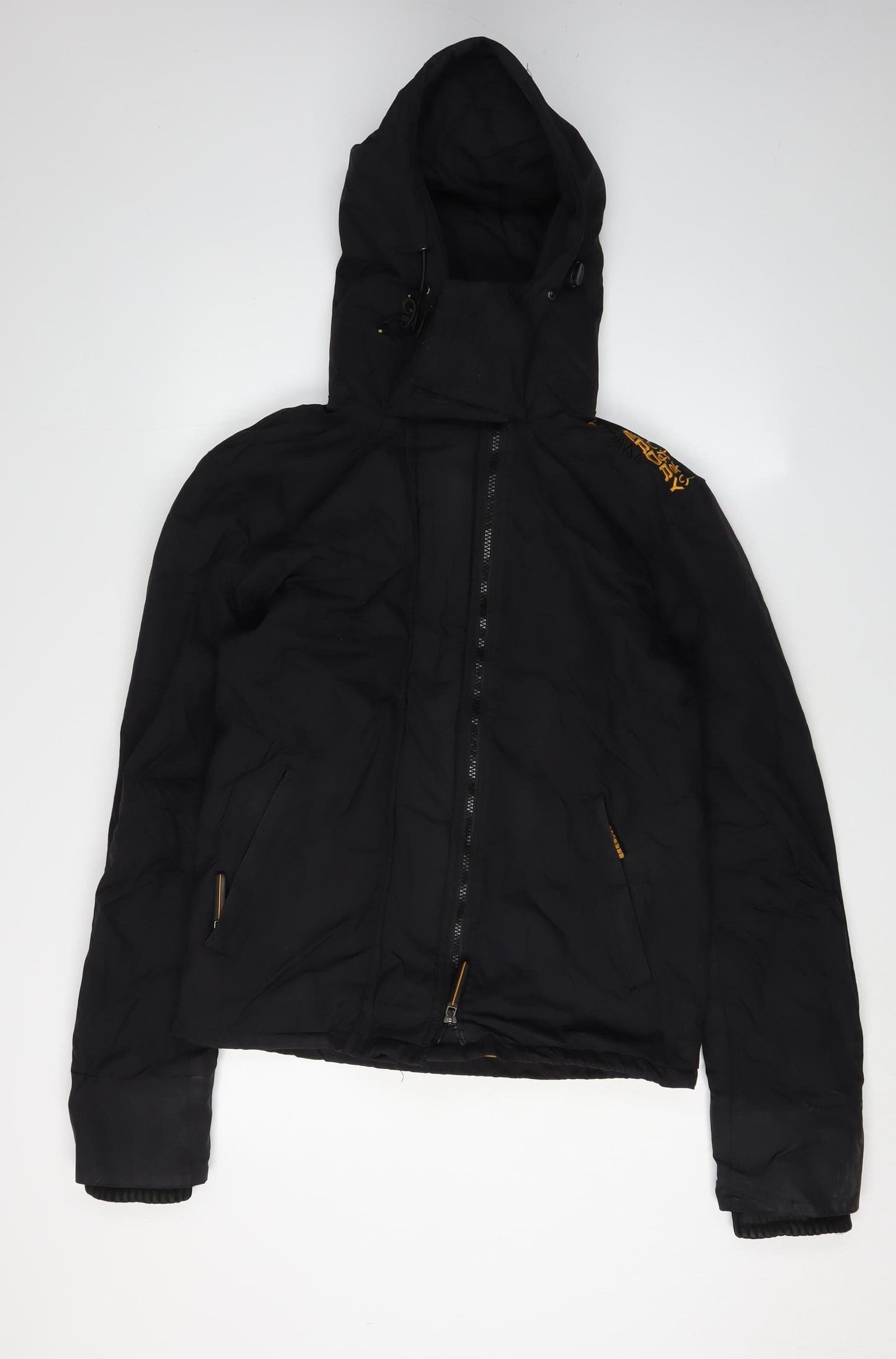 Superdry Men's Black Hooded Jacket M Casual Urban