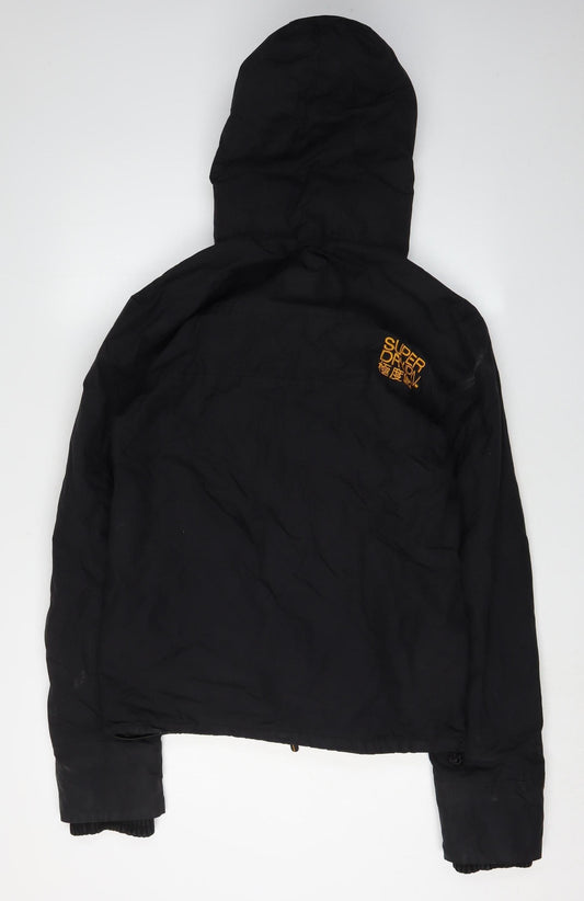 Superdry Men's Black Hooded Jacket M Casual Urban