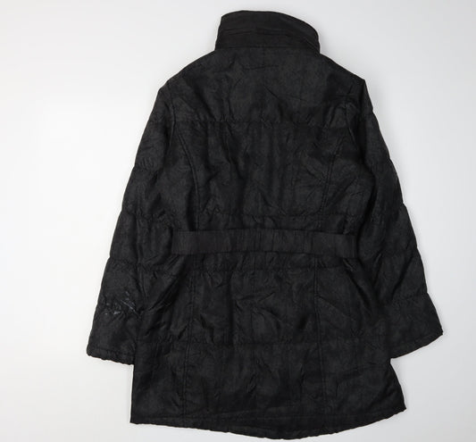 Marks and Spencer Women's Black Puffer Jacket - M