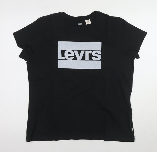 Levi's Unisex Black Crew Neck T-Shirt XL