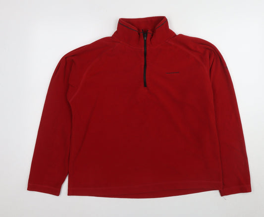 Craghoppers Men's Red 1/4 Zip Fleece Sweatshirt M