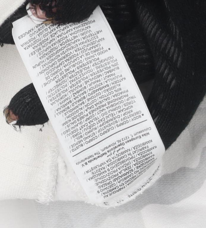 Jordan Men's Grey Camouflage Hoodie, Size S, Standard Fit