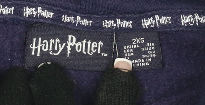 Harry Potter Unisex Blue Hoodie, 2XS
