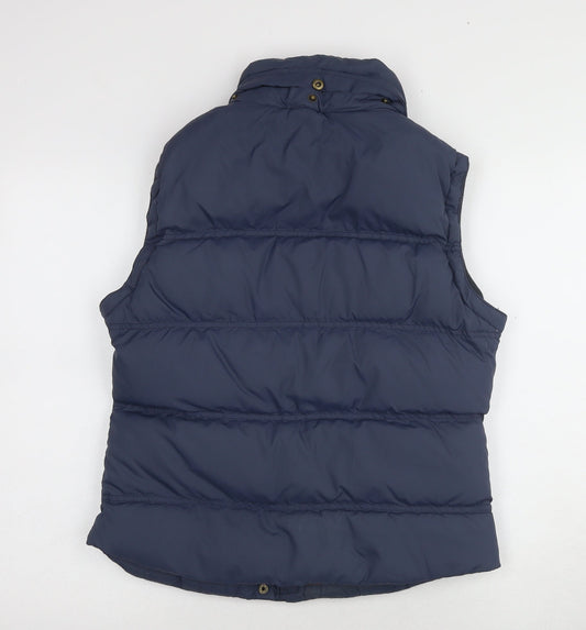 Jack Wills Women's Blue Puffer Waistcoat Size 12