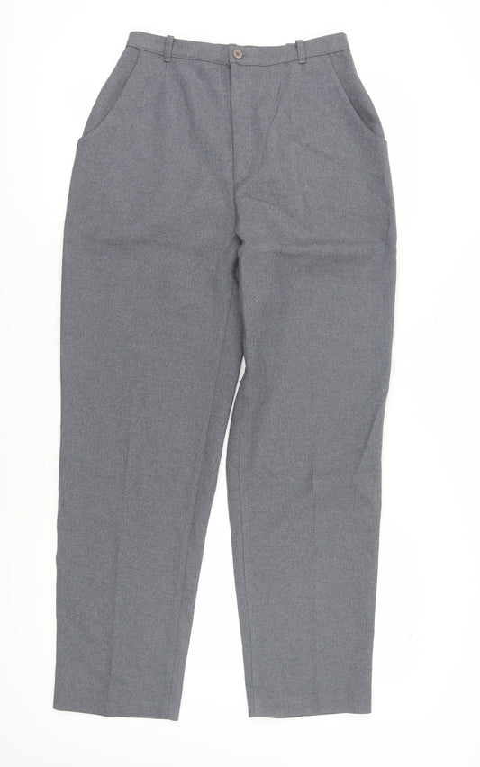 Levi's Women's Grey Polyester Trousers Size 12